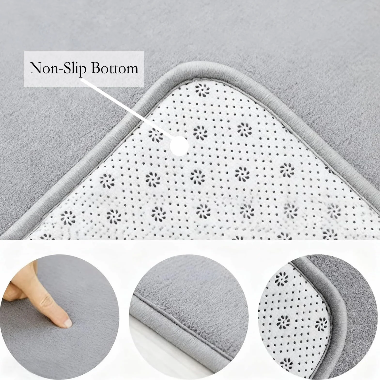 2cm Tappeto Gioco Bambini 120 x 180 cm Grigio Scuro Extra Spesso e Pieghevole, Antiscivolo Tappeto strisciante Ideale per Pavimenti e Box Neonato