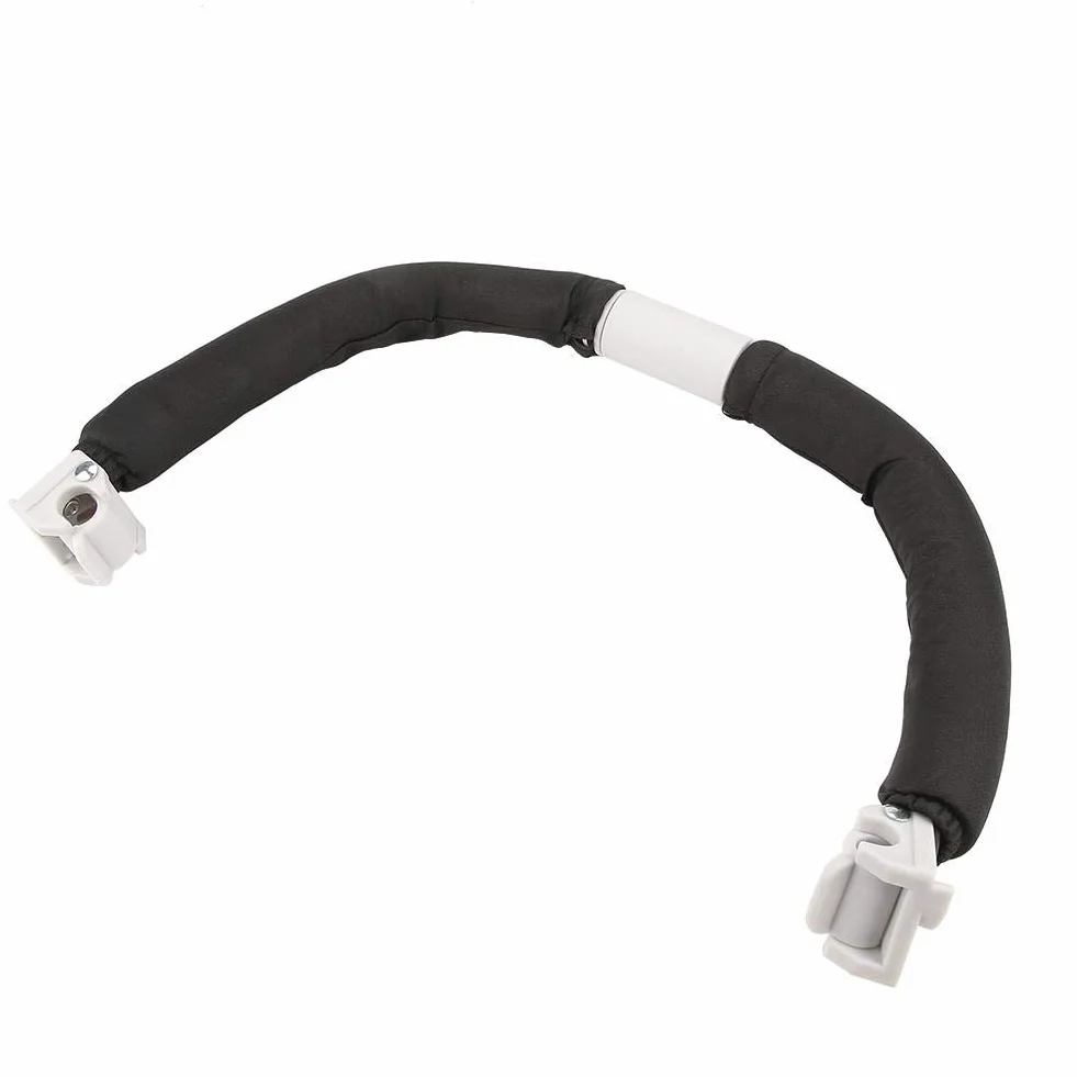 Generico Maniglia del Passeggino Regolabile Staccabile Carrello per Bambini Impugnatura del Paraurti Bracciolo per Passeggino Accessori per Passeggini Dispositivo di Protezione (Black)