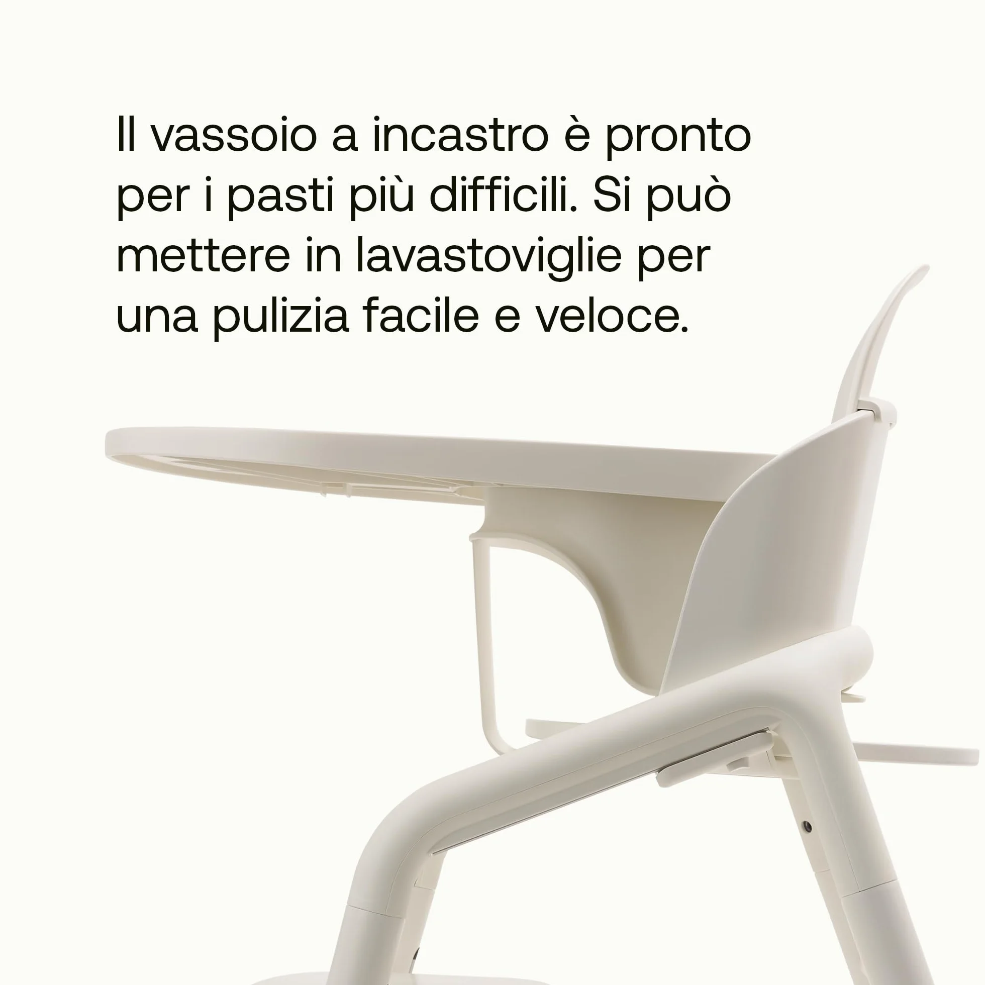 Bugaboo Giraffe Pic-nic per Set Baby della Sedia Evolutiva Bugaboo Giraffe, Igienico, Facile da Pulire, Lavabile in Lavastoviglie, Si Inserisce con 1 Clic, Bianco