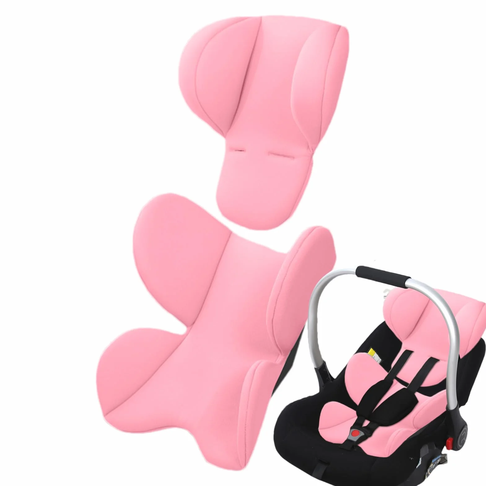 Riduttore Sedile Passeggino, Cuscino Per Passeggino, Ovetto Seggiolino Auto, Morbido Cuscino Per Carrozzina Neonato, CuscinoDi Supporto Per Testa E Corpo, CuscinoPer Inserto Per Seggiolino Per Bambini