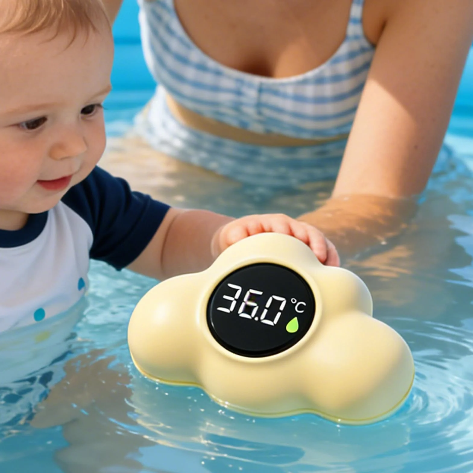 Termometro Da Bagno Per Bambini - Termometro Digitale Per Acqua Con Display A LED, Termometri Per Vasche Da Bagno Per Bambini, Termometri Bagnetto Neonato Digitale Galleggiante