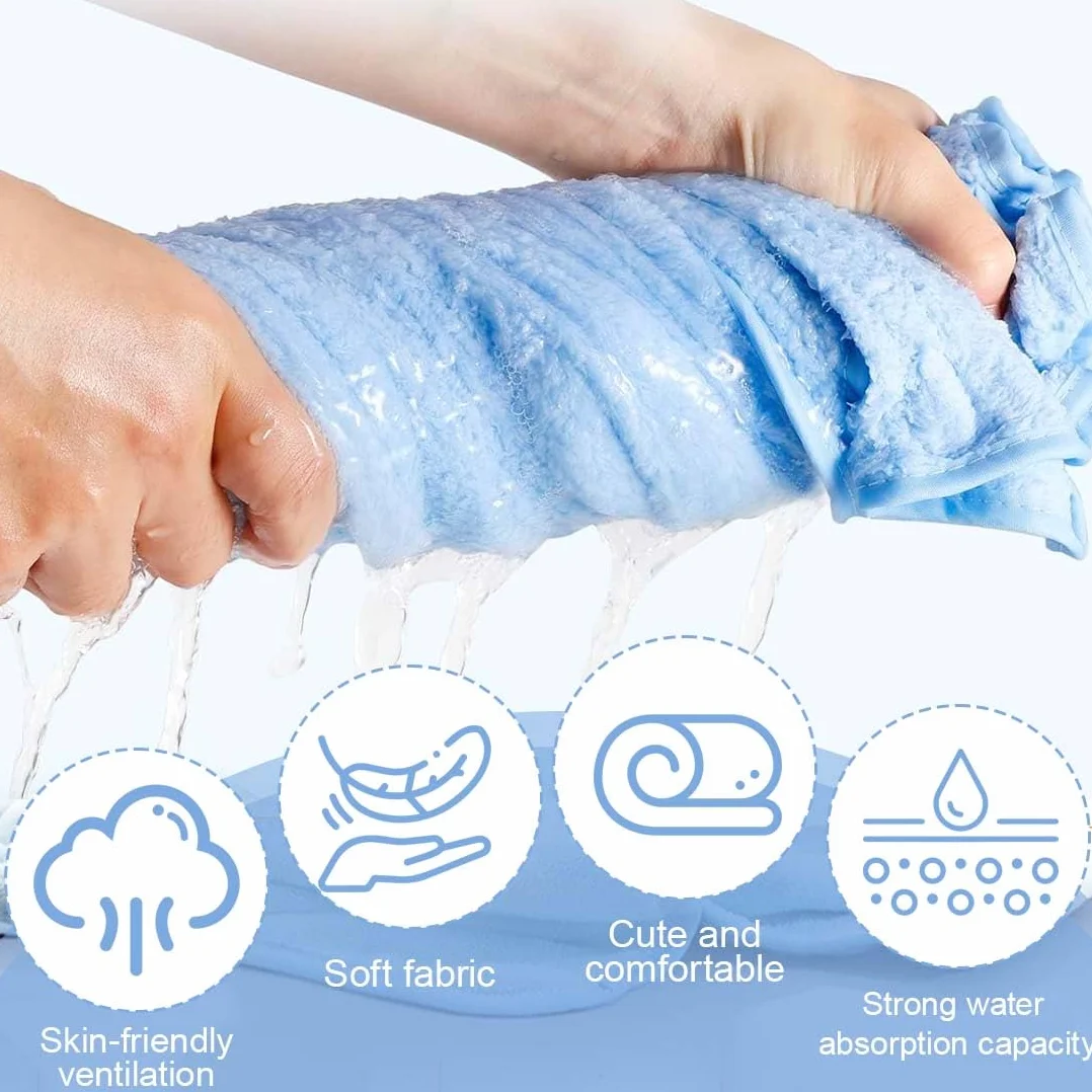 1 Pezzo Asciugamano Con Cappuccio Per Bambini, Accappatoio Neonato Extra Morbido E Super Assorbente, Asciugamano Assorbente Con Cappuccio Indossabile