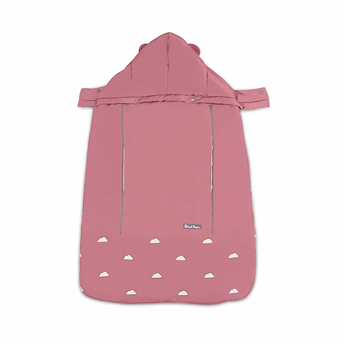 SONARIN Universale All Seasons Copertura per Marsupio,Copertina,mantello per l'inverno caldo,Sacco imbottito,antivento,Impermeabile,Cappello Staccabile(Rosa)
