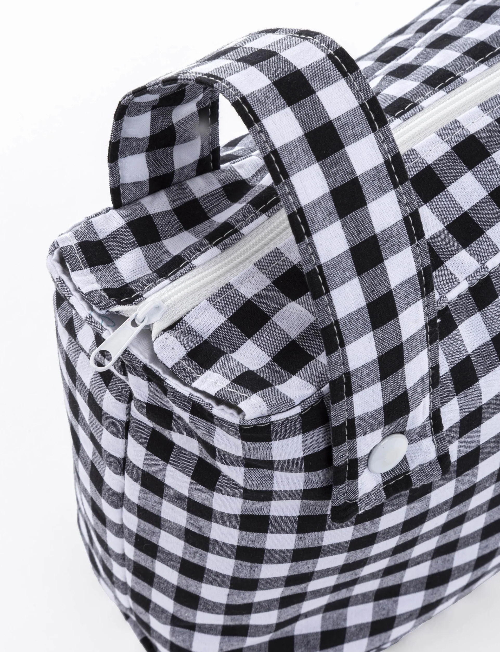 Borsa Organizer per Passeggino con Tasche per Mamma, Borsa per Passeggino, Multifunzionale con Grande Capacità di Stoccaggio (Nero), Nero/Bianco