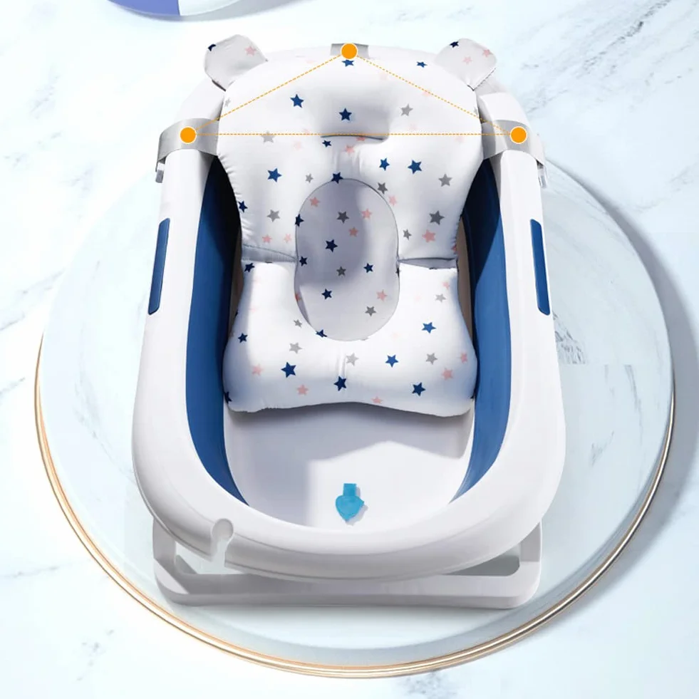 Morbido Tappetino Da Bagno Neonati, Tappetino Per Il Bagnetto, Cuscino Da Bagnetto, Ideale Per Neonati Da 0 a 18 Mesi, Comodo e Resistente