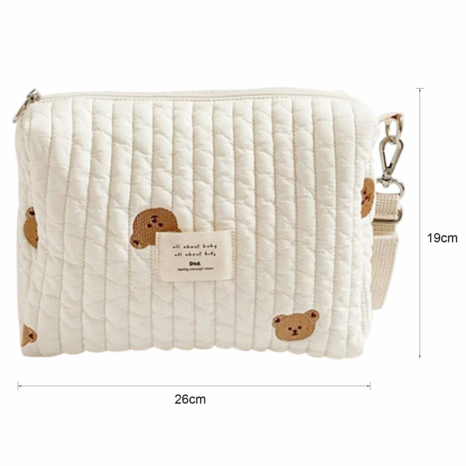 Borsa Per Pannolini Portatile Universale Per Bambini, Organizer Per Passeggino Facile Da Pulire, Grande Capacità, Tasca Con Cerniera, Riutilizzabile
