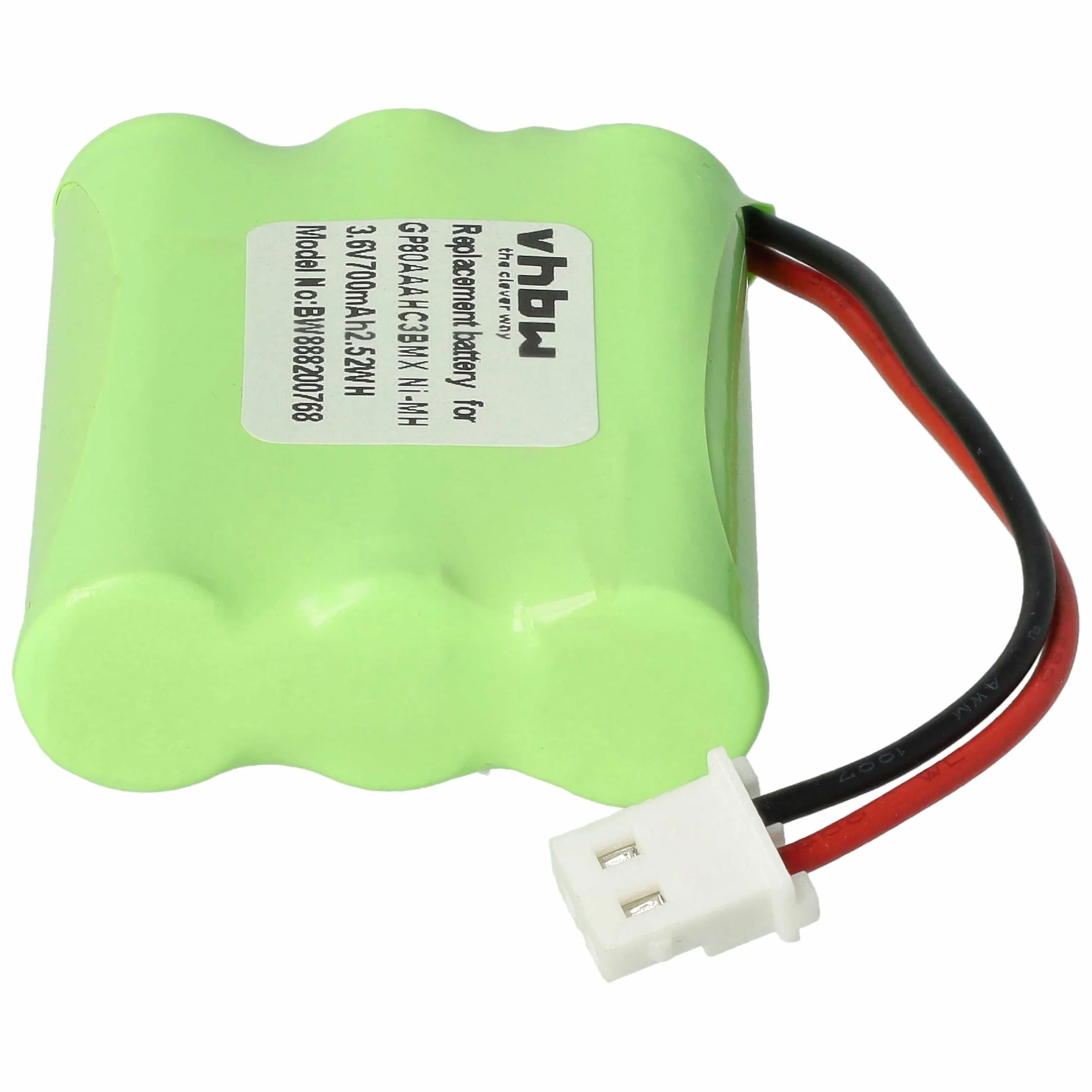 vhbw batteria sostituisce Motorola HRMR03, GP80AAAHC3BMX per babyphone (700mAh, 3,6V, NiMH)