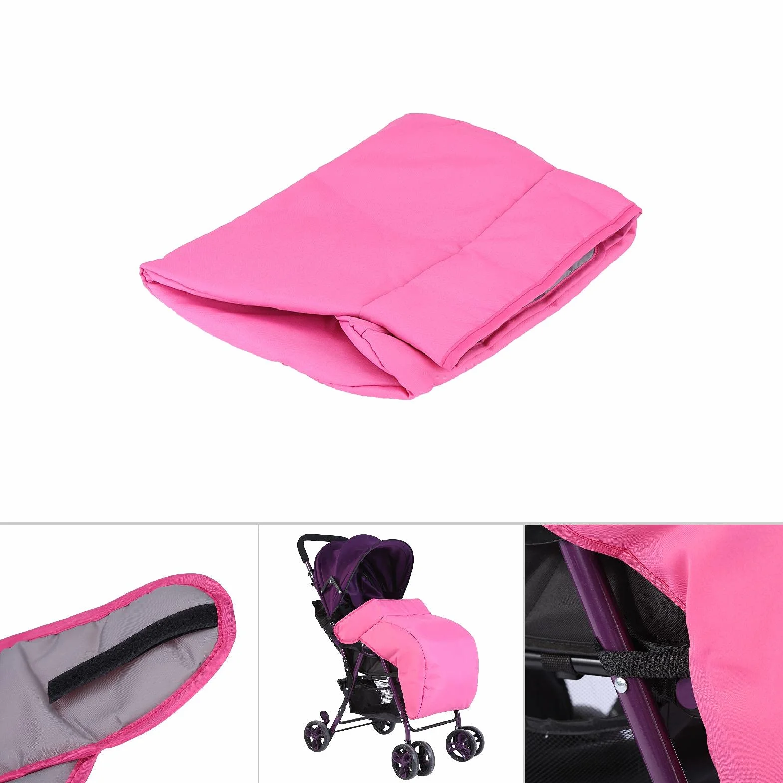 Impermeabile Universale Bambino per Passeggino e Carrozzina, Coperta Antivento Calda Anti-calci, Nido Dormiente Ideale per Neonato, Rosa