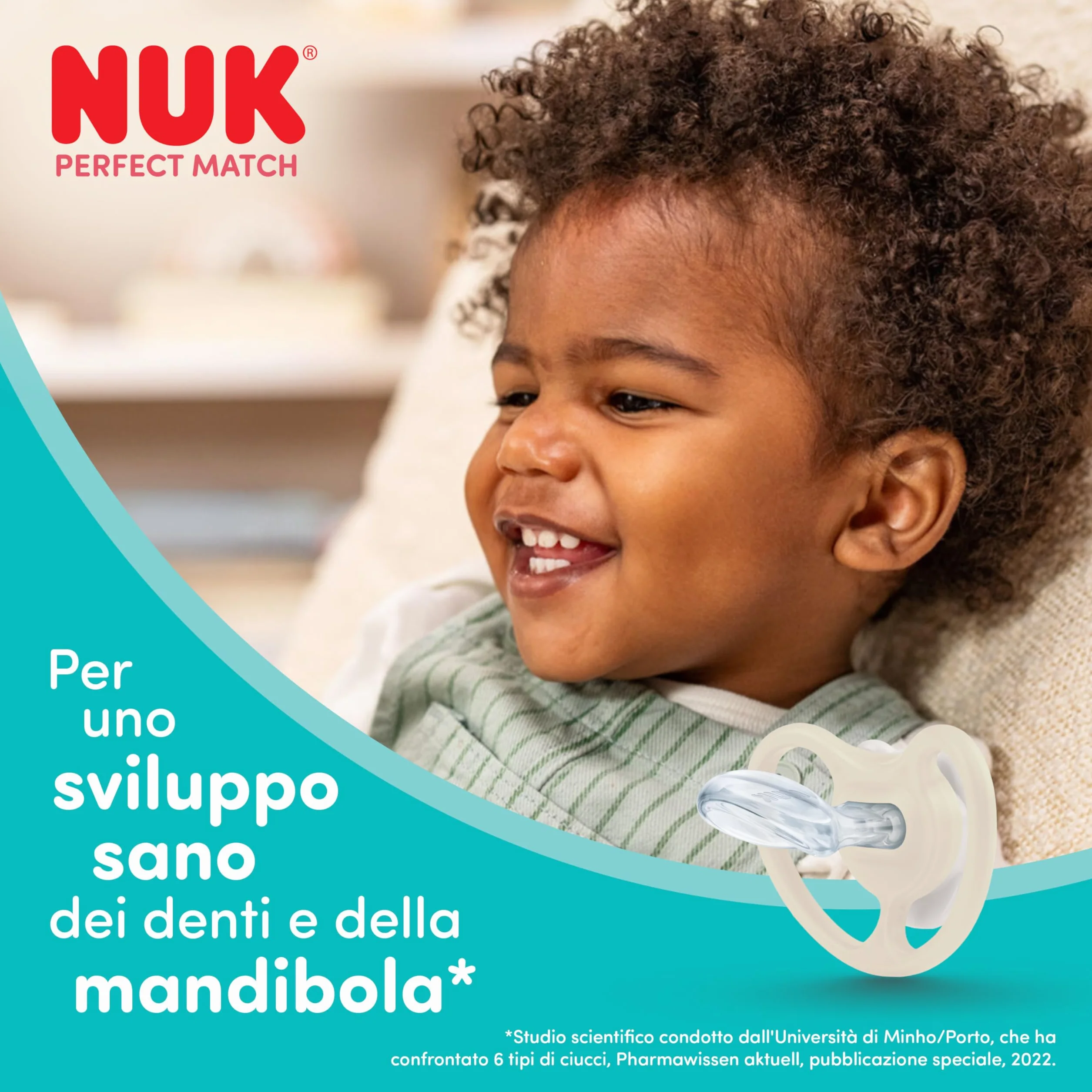 NUK Perfect Match Set di Biberon e Ciuccio per Neonati | 0-6 Mesi | 3 Biberon Anticolica (150 ml, 260 ml), 1 Succhietto Perfect Match Air | Disney Topolino | 4 Pezzi