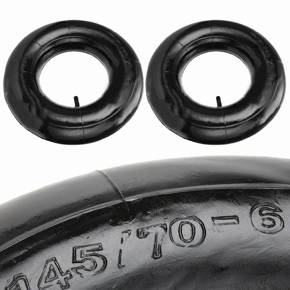 Camera d'aria con valvola TR-13 per pneumatici da 13 x 5,00-6 e 145/70-6 da utilizzare su, per go-kart, tosaerba, spazzaneve (confezione da 2)