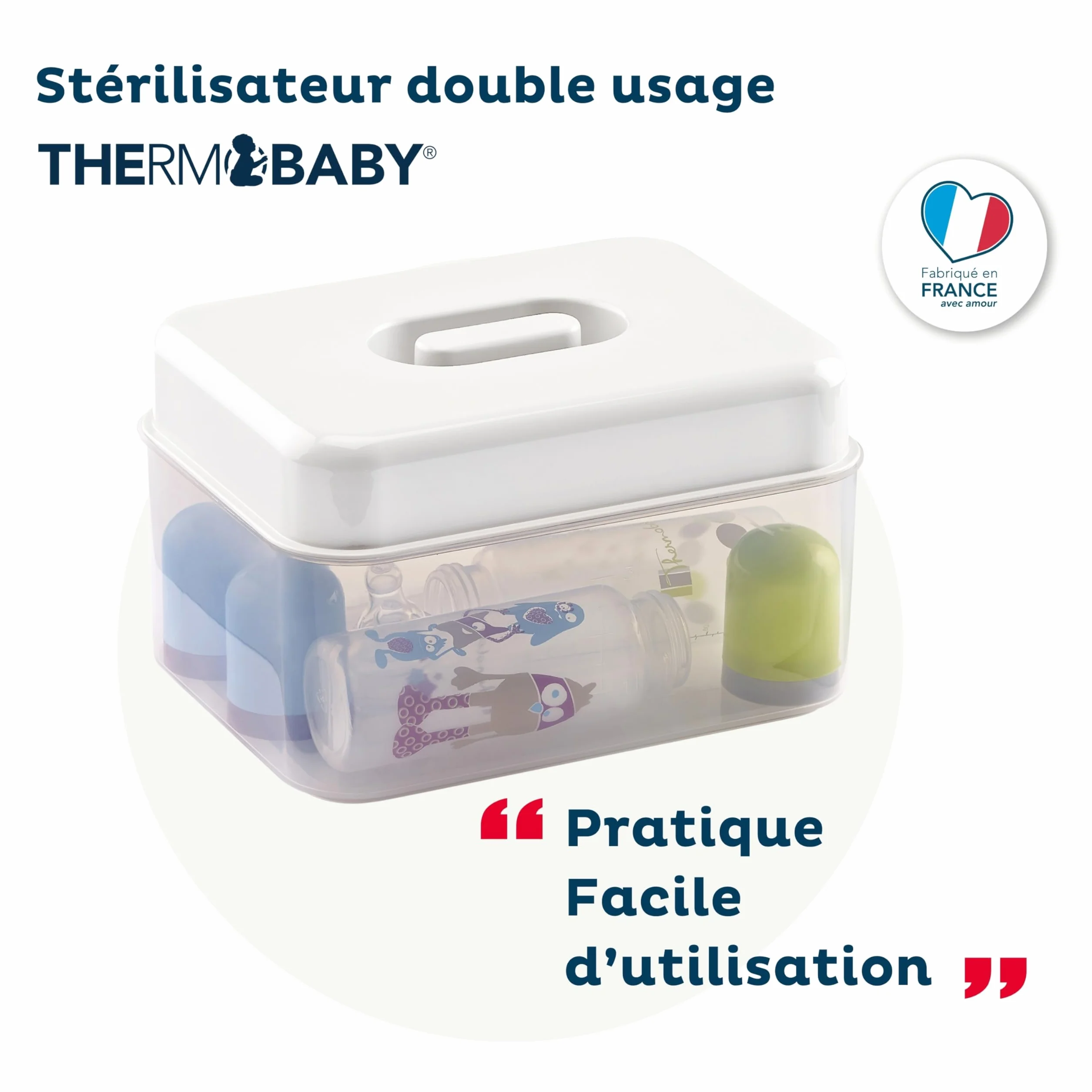 THERMOBABY Sterilizzatore Doppio Uso Bianco