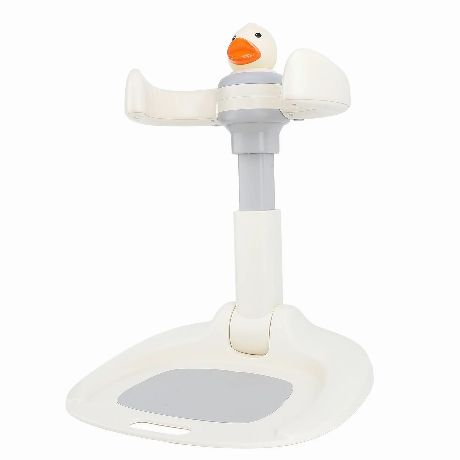 Dioche Supporto Bagno Pieghevole per Doccia per Bambini - Altezza Regolabile con Base Antiscivolo - Design Papera Cartone Animato - Supporto per Bagnetto per Bambini Piccoli - Ideale per il Bagnetto