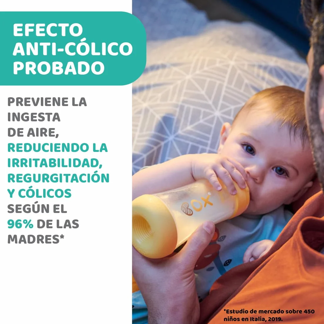 Chicco Perfect 5 Flacone Anti-Colic Flacone da 300 ml a flusso rapido, per neonati 4 m +, tettarella in silicone, borraccia da 300 ml con sistema Intui-Flow