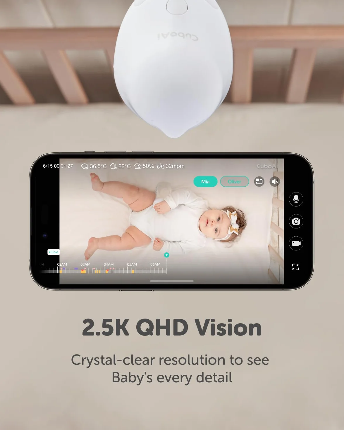 CuboAi Smart Baby Monitor 3 Floor Stand