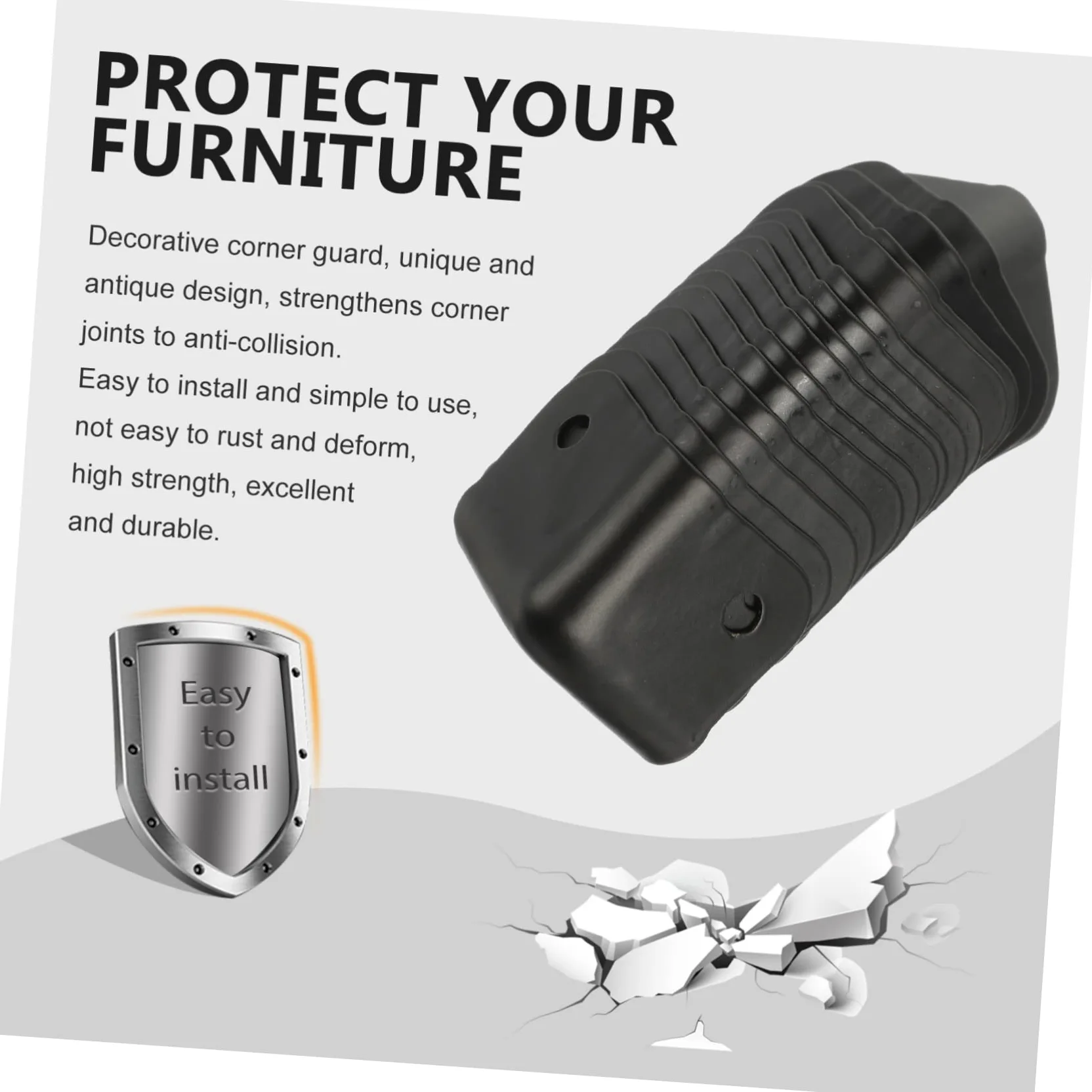 DOITOOL 16pezzi Protezioni Angolari Per Scatole Di Legno Protezione Per Cassa Acustica Decorativo Per Mobili e Valigie
