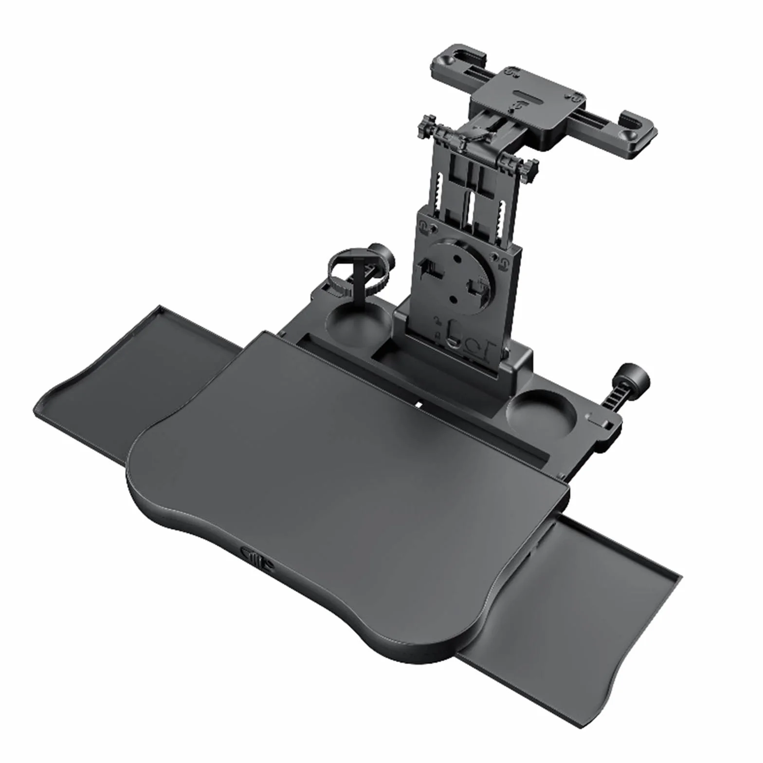 Tavolo da Pranzo per Sedile Posteriore Passeggero, Tavolino Regolabile per Sedile Posteriore Auto Vassoio per Cibo per Auto con Porta Bevande e Supporto per Cellulare Portata 15-20 kg