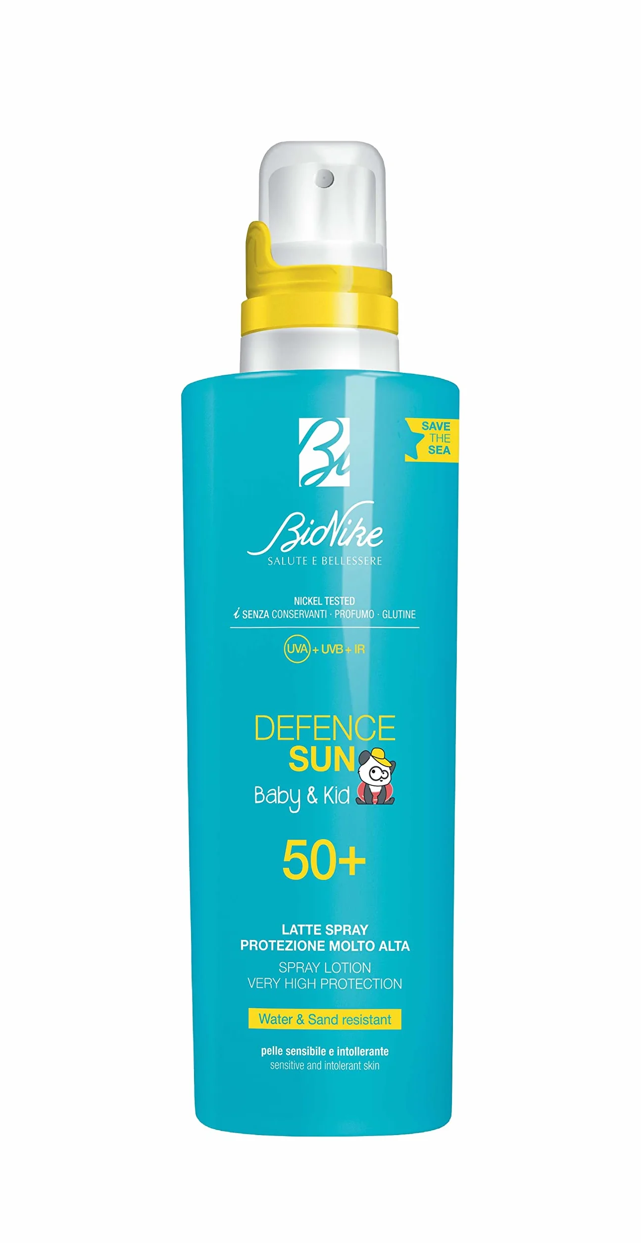Bionike Defence Sun Baby & Kid - Latte Spray Solare per Bambini, Azione Protettiva e Antiossidante, Effetto Waterproof e Anti-sabbia, Lenisce e Ripara la Pelle, 200 ml
