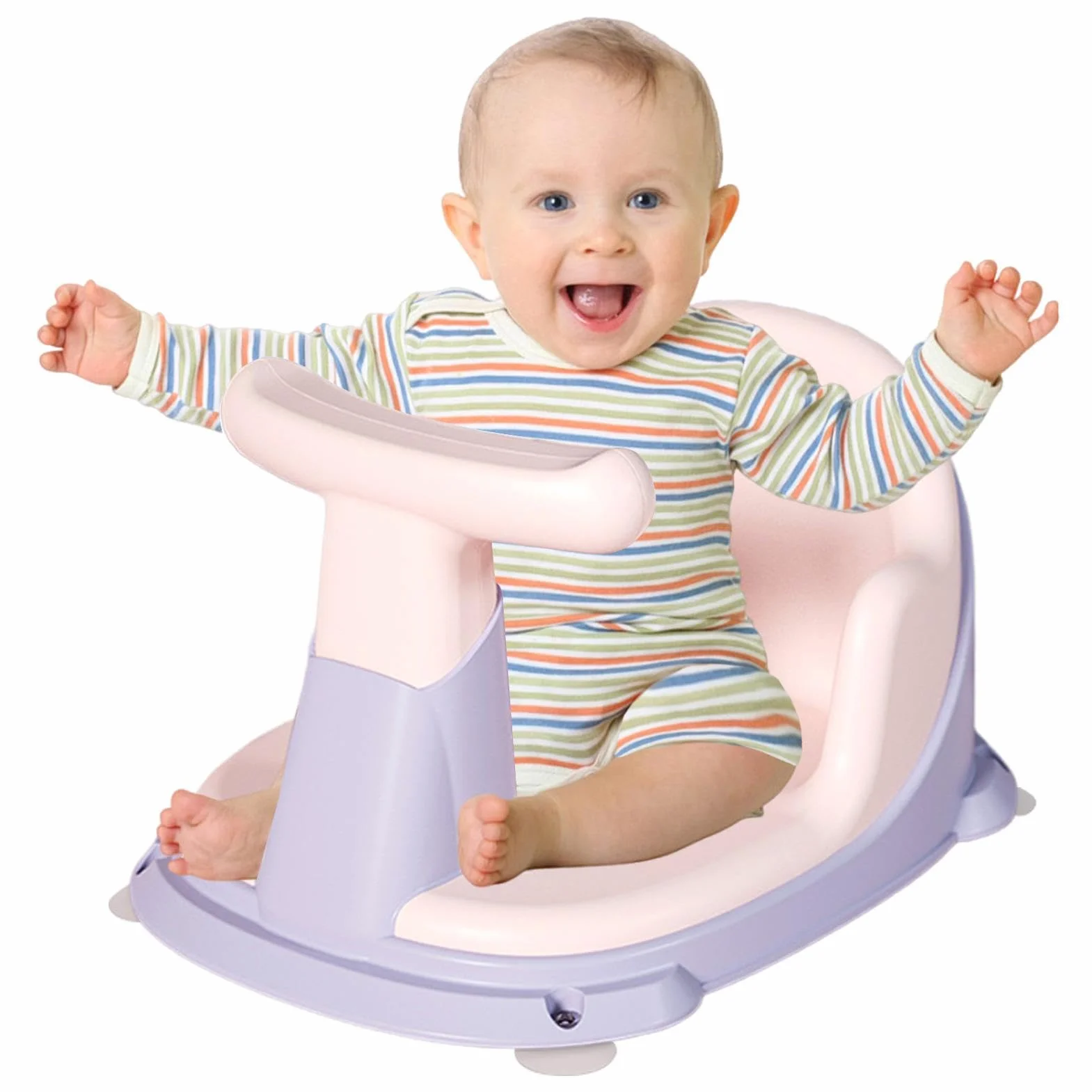 Sedile Per Doccia Con Ventose - Seggiolone Vasca Da Bagno 6 A 18, Supporto Il Dei Bambini | Ausilio Sit-Up Antiscivolo Vasche Schienale Alto Sicuro L'igiene Del Gioco Infantile