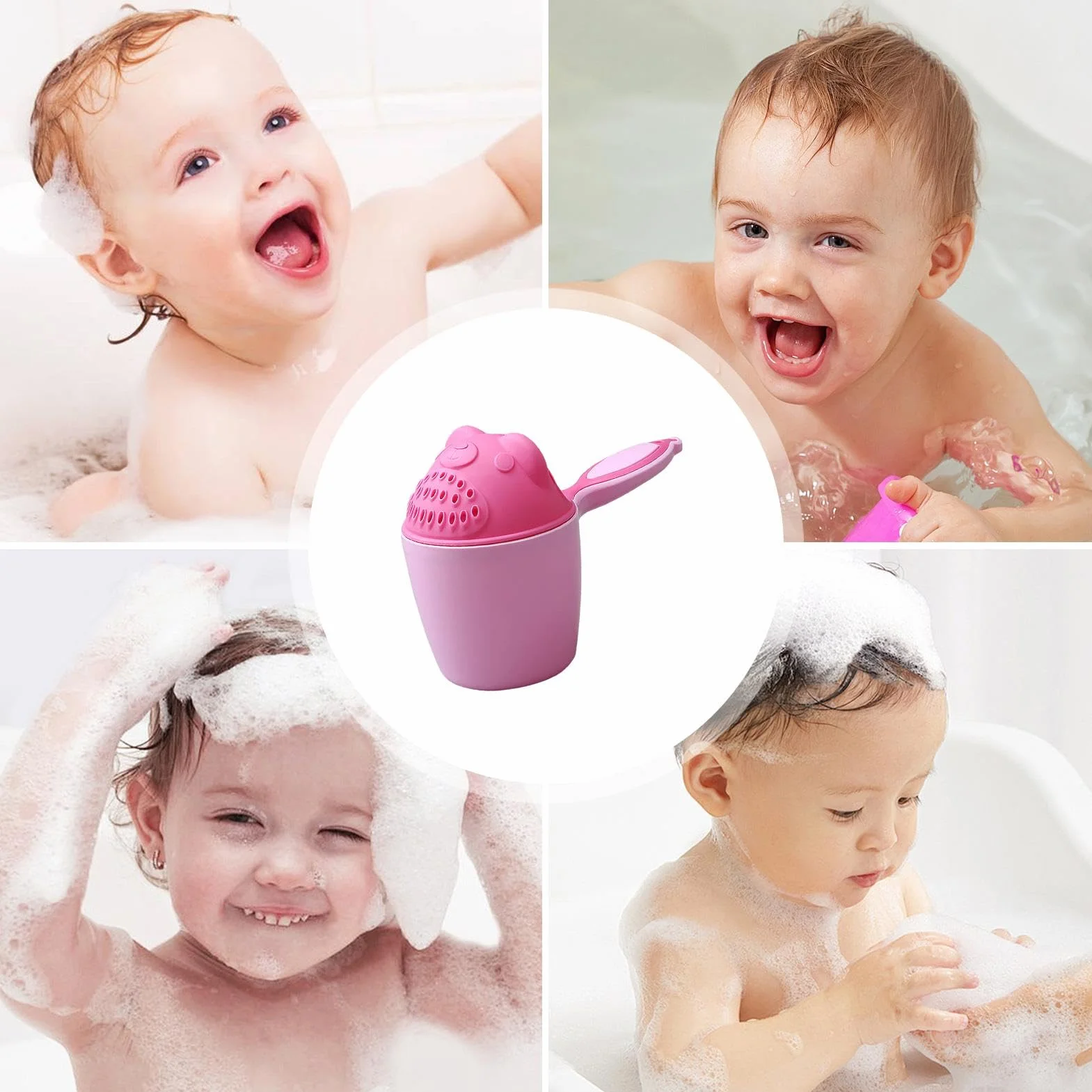Tazza per il risciacquo del bagnetto per bambini, tazza per il bagnetto del bambino, tazza per shampoo per bambini, tazza per lo shampoo per la doccia per bambini, integratore per madre e neonato, taz