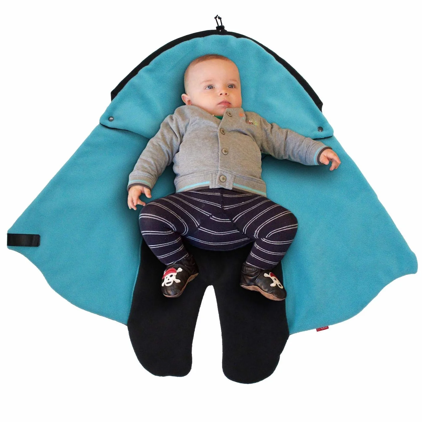 ByBoom, “l’originale con l’orsetto” - Coperta invernale universale per seggiolino dell’auto, per carrozzina, passeggino o lettino per bambini