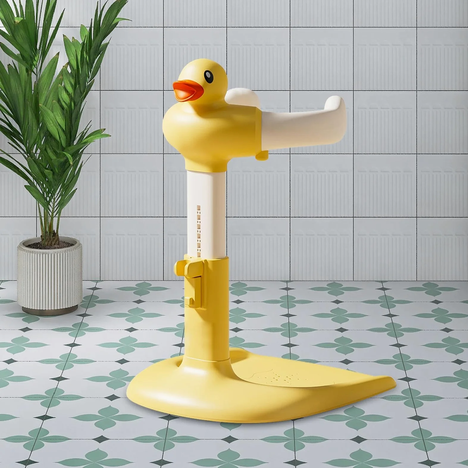 Supporto Per Doccia Del Bambino - Supporto Per Bagnetto In Piedi - Scaffale Regolabile con Base Antiscivolo per Bambini Casa e Asilo