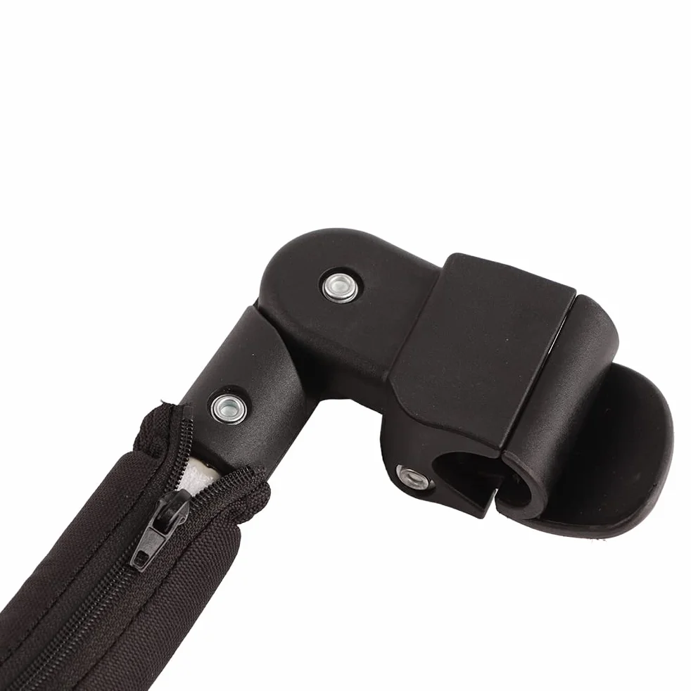 Accessori per Passeggino, Bracciolo Universale per Guardrail per Passeggino Accessori per Passeggino per Barra Paraurti Regolabile (Nero)