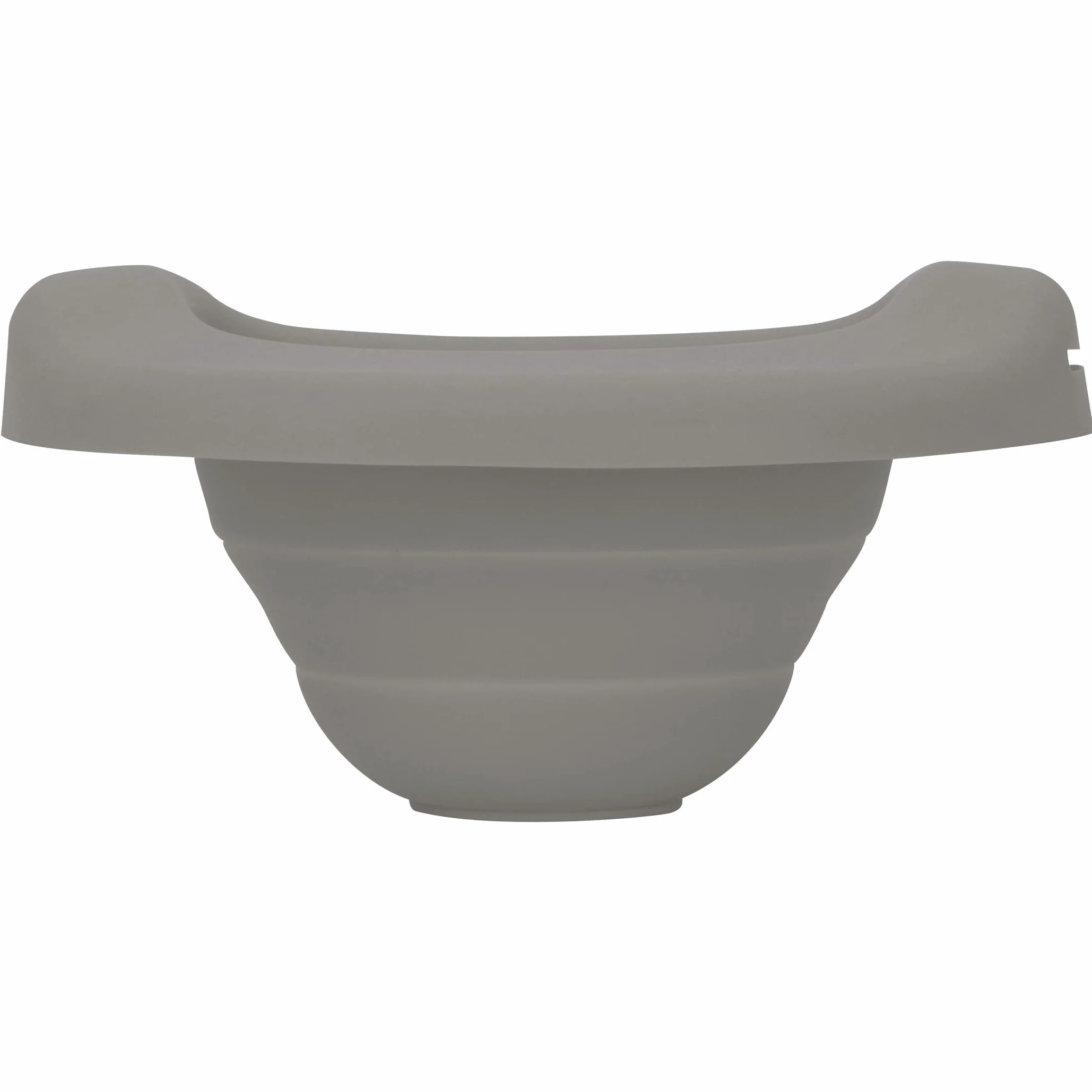 POTETTE PLUS - Vasetto da viaggio, riduttore per WC, vaso di casa grazie alla ricarica morbida e 10 ricariche usa e getta (grigio chiaro)