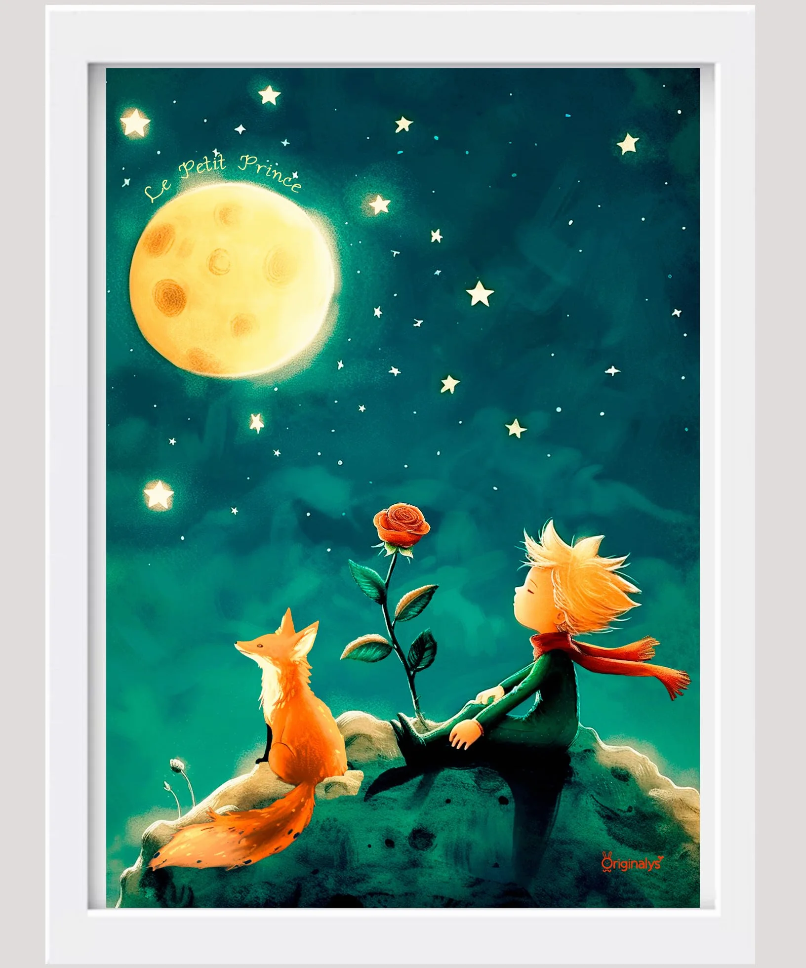 Originalys Il Piccolo Principe - Poster Decorativo A3 per Cameretta dei Bambini, Ragazza e Ragazzo - Idea Regalo, Decorazione da Parete (Cornice Non Inclusa)