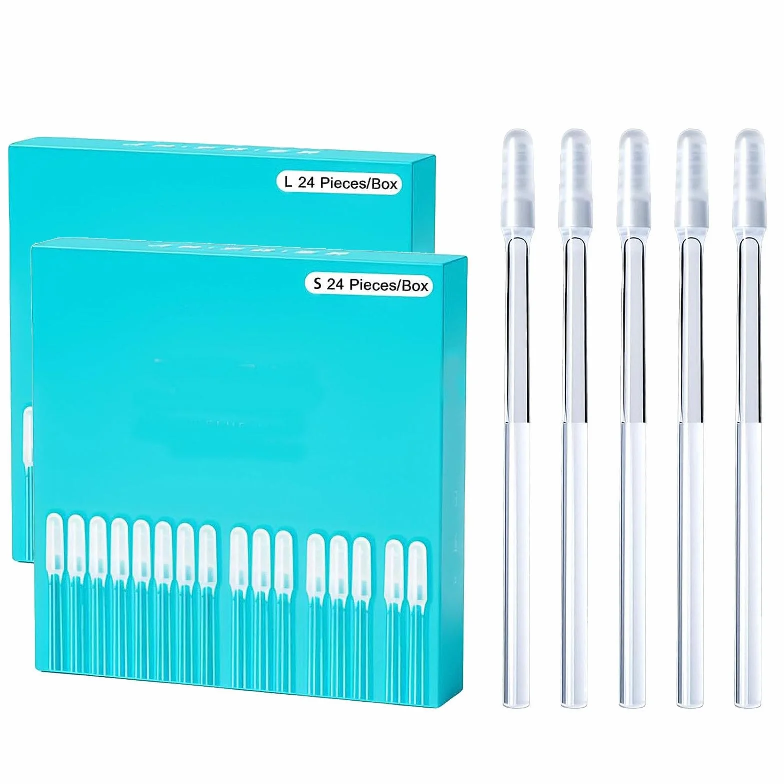 48 Bastoncine Appiccicoso Pulizia Orecchie, Bastoncini In Silicone, Morbido E Riutilizzabili, Strumenti Rimozione Cerume, Pulitore Prelievo Orecchi Appiccicose Sicurezza, Adesivi Scavare Orecchi Stick