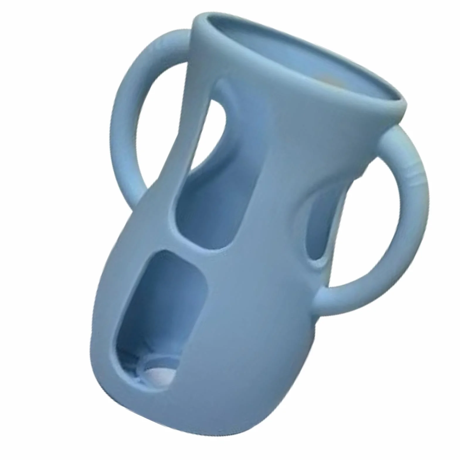 Custodia in silicone per biberon in vetro, per biberon in vetro, con manici, infrangibile, resistente alle cadute e agli urti, lavabile in lavastoviglie