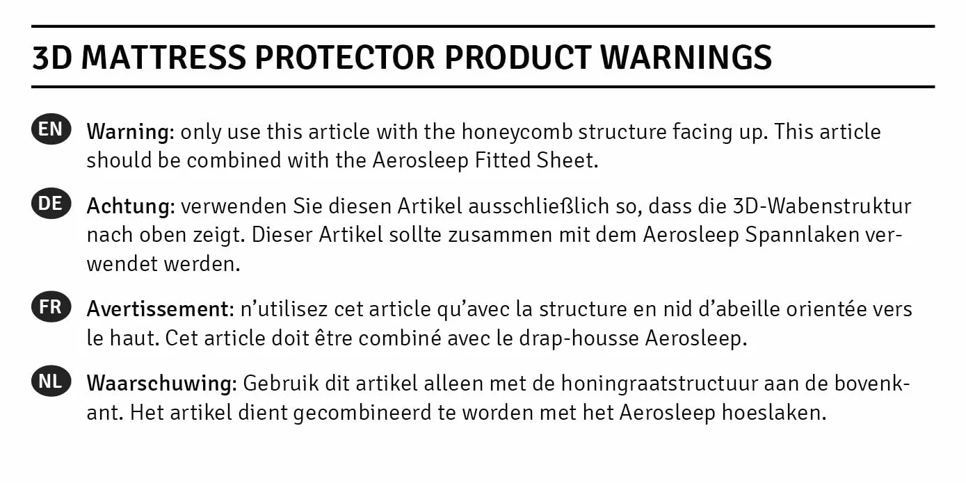 AeroSleep - Salvamaterasso Baby Protect, dimensione: large