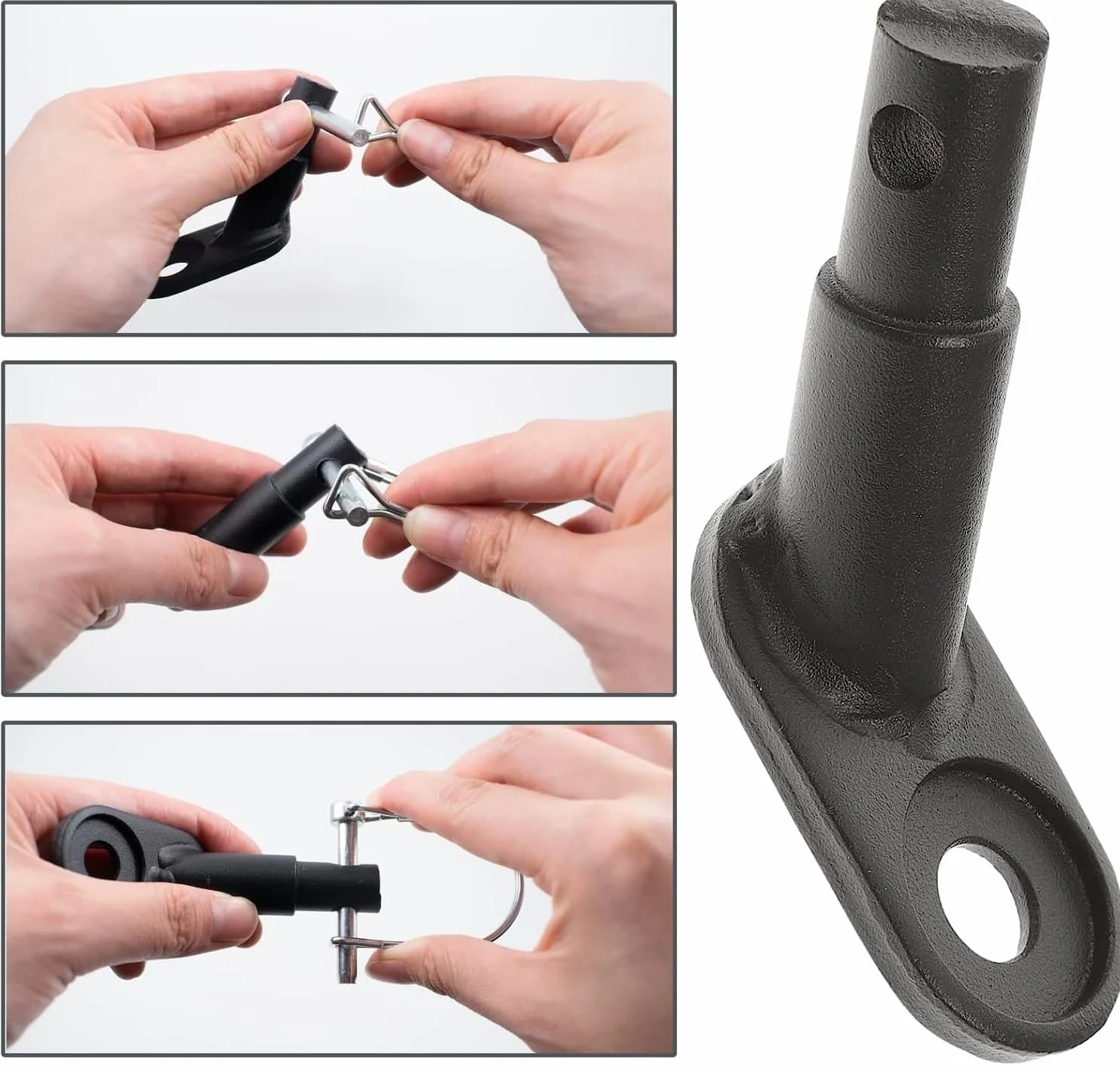 Rimorchio per bicicletta, gancio di traino, adattatore, rimorchio per bicicletta, con perno di sicurezza, per bicicletta, gancio per cani, rimorchio per cani, 2 set