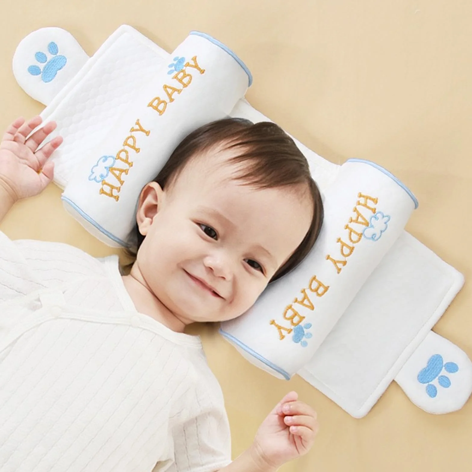 Cuscino Anti Testa Piatta | Ergonomico Traspirante Morbido Lavabile | Cuscino Di Supporto Per Il Collo Per Dormire | Home Seggiolino Auto Passeggino Ospedale Estate Riposo Napping Comfort