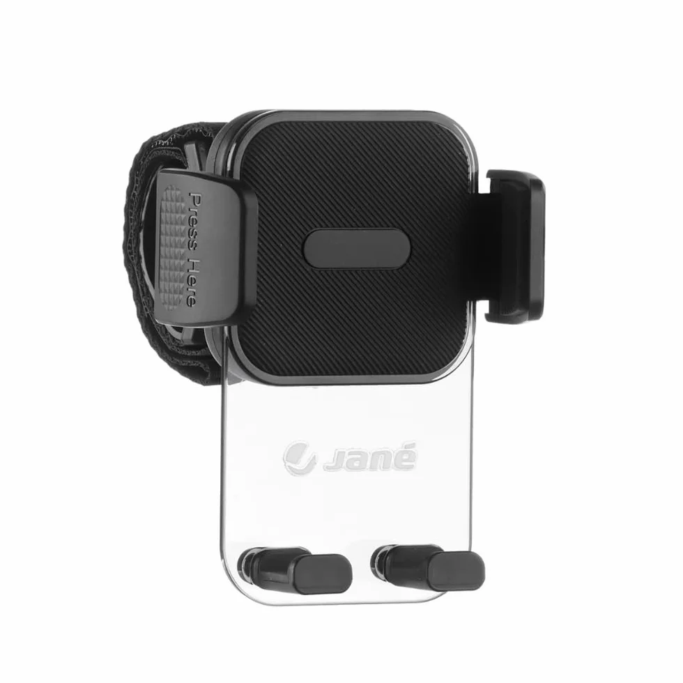 Jané Supporto Smartphone Universale per Passeggino, Rotazione 360°, Installazione Rapida, Stabile e Sicuro