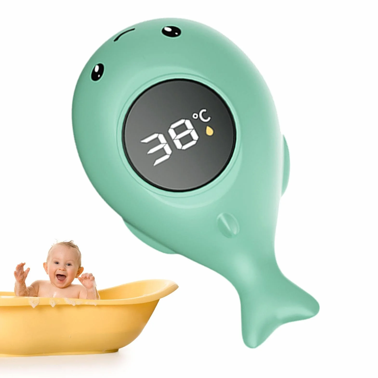 Termometro Vasca Bagno | Termometro Digitale Da Bagno Neonato | Termometro Bagnetto Bambini | Termometro Per Temperatura Acqua Bagnetto Neonato, Design Delle Balene