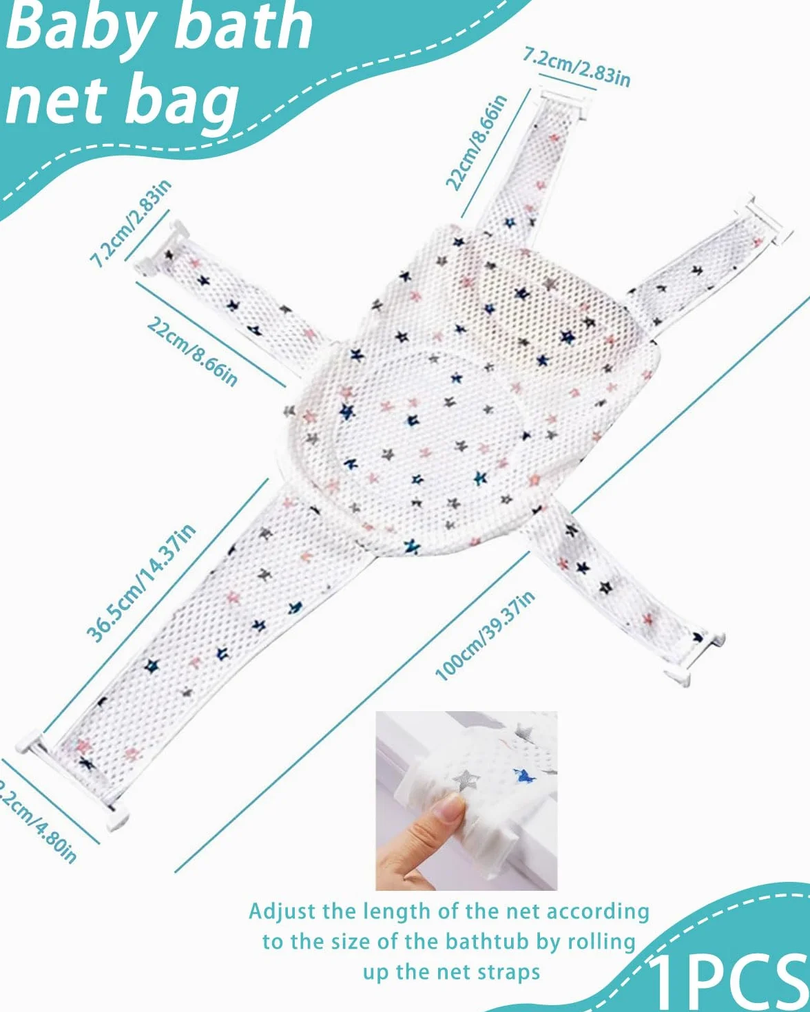 Universale Tappetino da Bagno per Neonati, Cuscino Bagnetto Neonato,Rete Bagnetto Sedile Bagnetti, Bagnetto Supporto Sedile Regolabile, Tappetino per il bagnetto Neonato, per Bambino 0-4 anni