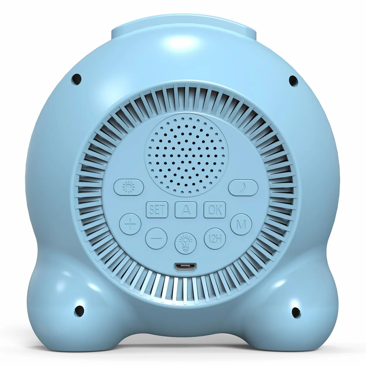 Sveglia per bambini, display a LED con sole e luna, con giorno e data, OK to Wake Clock con luce notturna, per bambini e bambini, regalo per ragazzi e ragazze (blu)