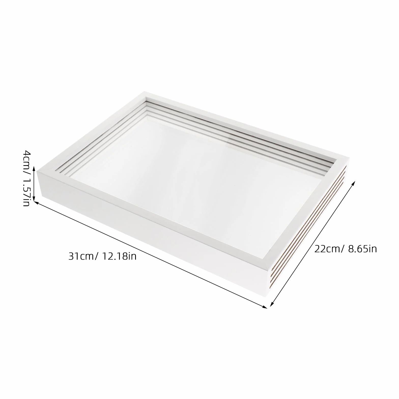 Artibetter Kit di 2 pezzi per impronte di mani di famiglia: Kit di cornici portafoto trasparenti non rifinite per impronte di mani - Cornice in legno ricordo fatta a mano, regalo per genitori, nonni,