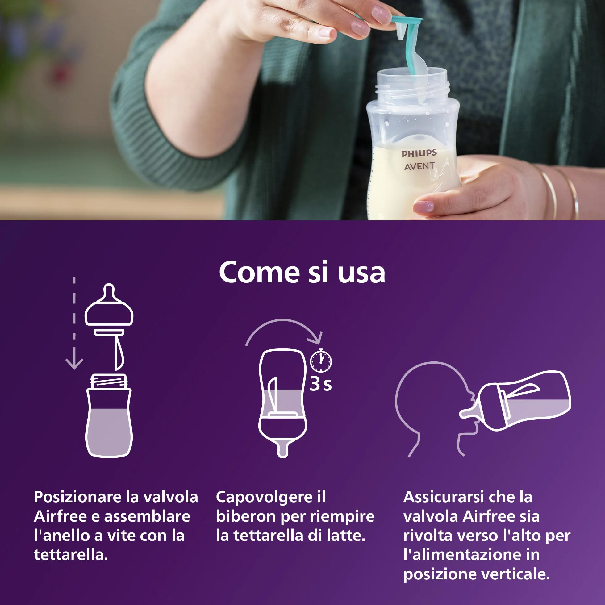 Philips Avent Set regalo con 1 ciuccio, 4 biberon e scovolino per pulizia