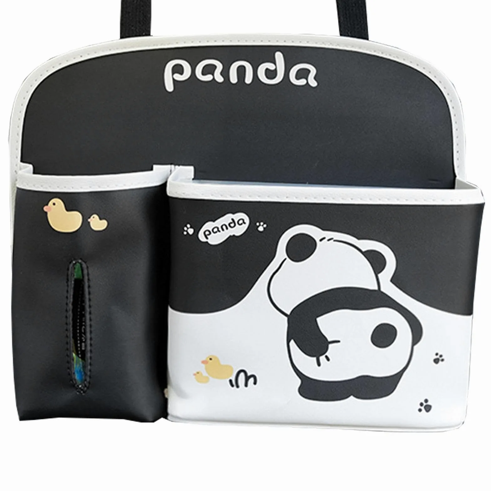Organizer Auto per Bambini Antimacchia capiente design panda | Paracalci Sedile con Portatablet Viaggio Bambini E Adulti Interni Auto