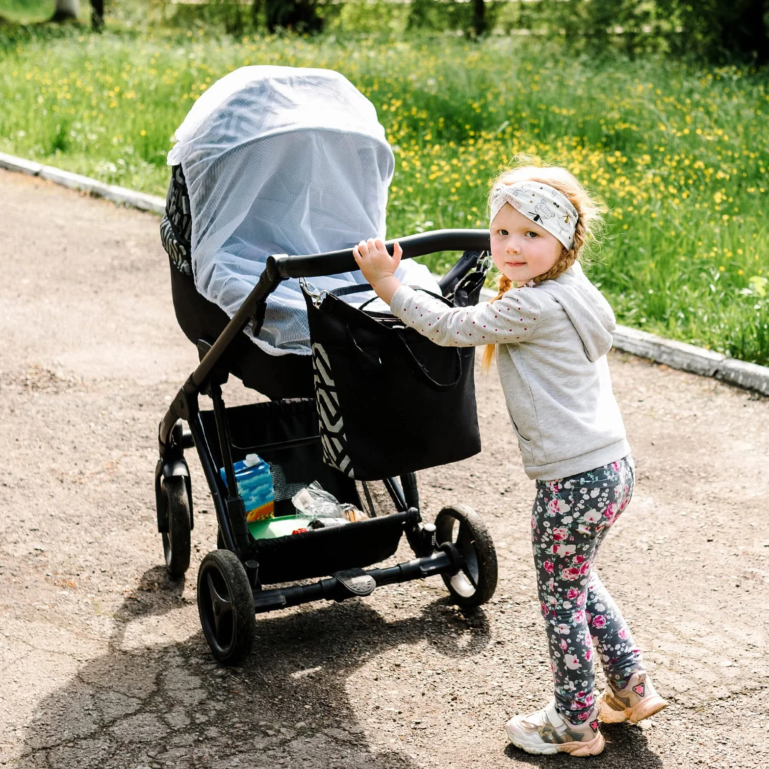 LEMESO Zanzariera Passeggino Universale per Carrozzina, Seggiolino Auto, Letto Ombrello, Protezione Insetti per Neonati, Bambini