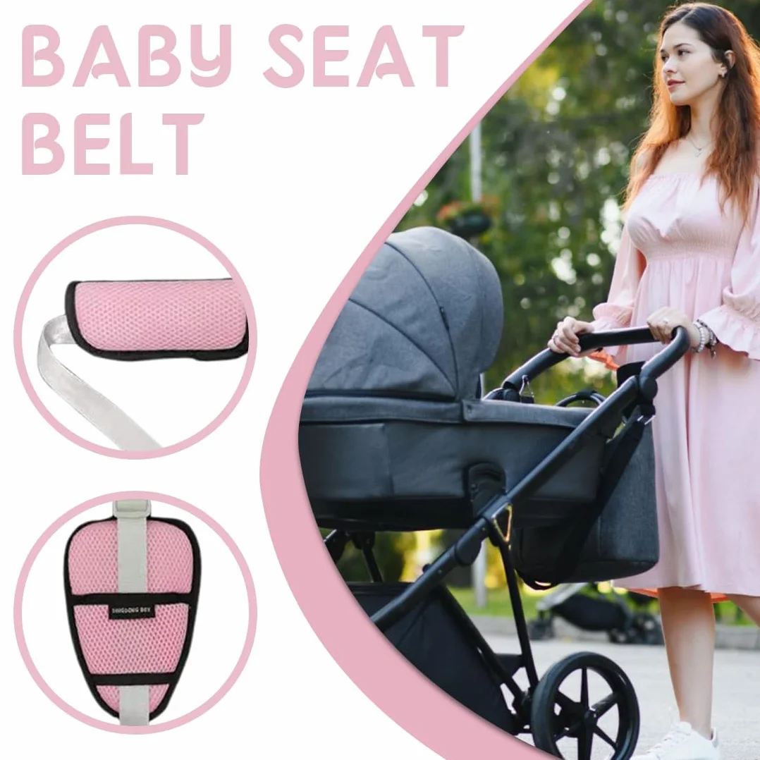 Cinture Passeggino Universali, Cintura di Sicurezza per Bambini Imbracatura per Seggiolone a 3 Punti Regolabile Seggiolino Cinghie Passeggini Anticaduta Adatta per Seggioloni Auto Carrozzine