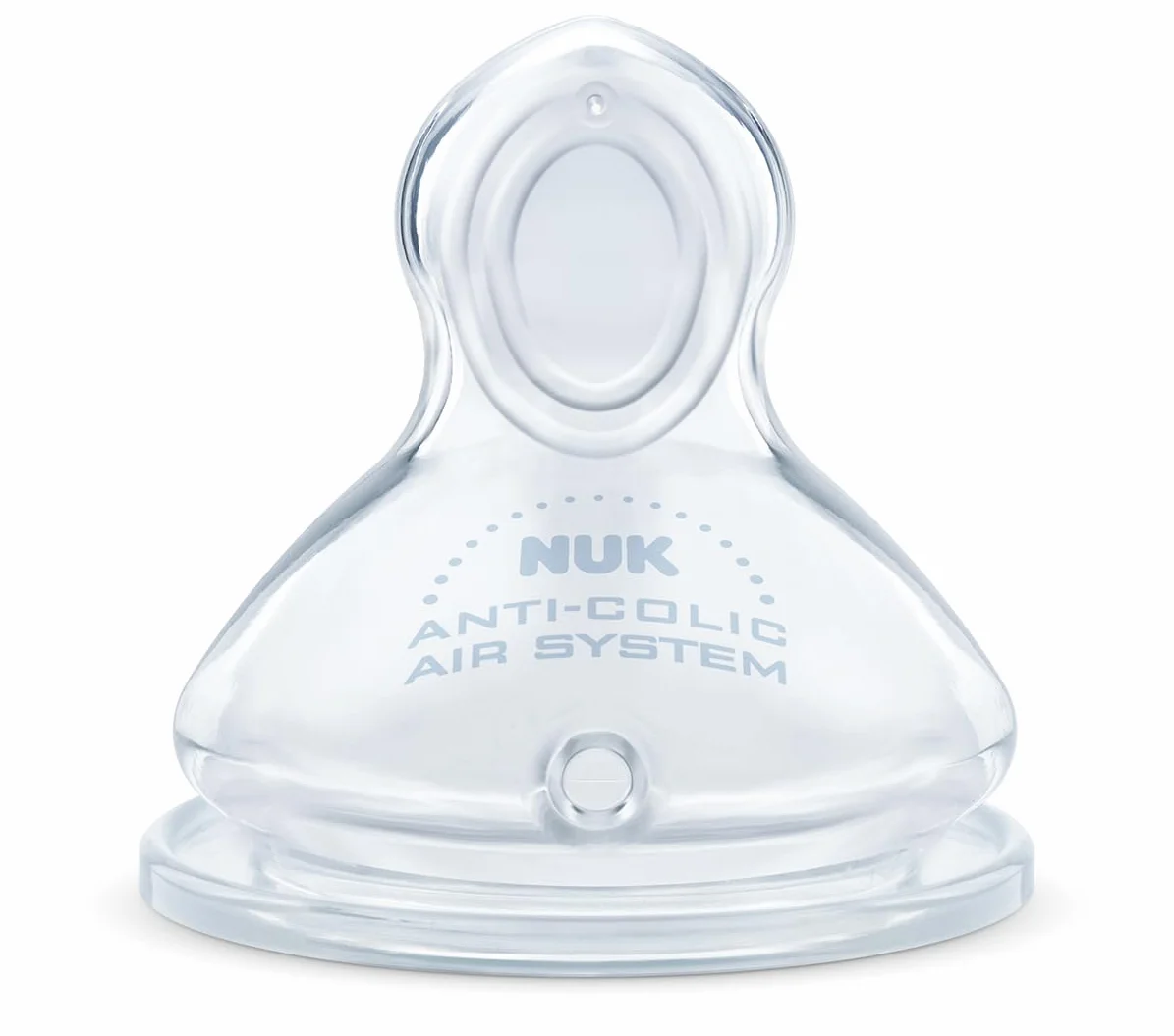 NUK - Set di 2 tettarelle taglia 6-18 mesi, latte infantile