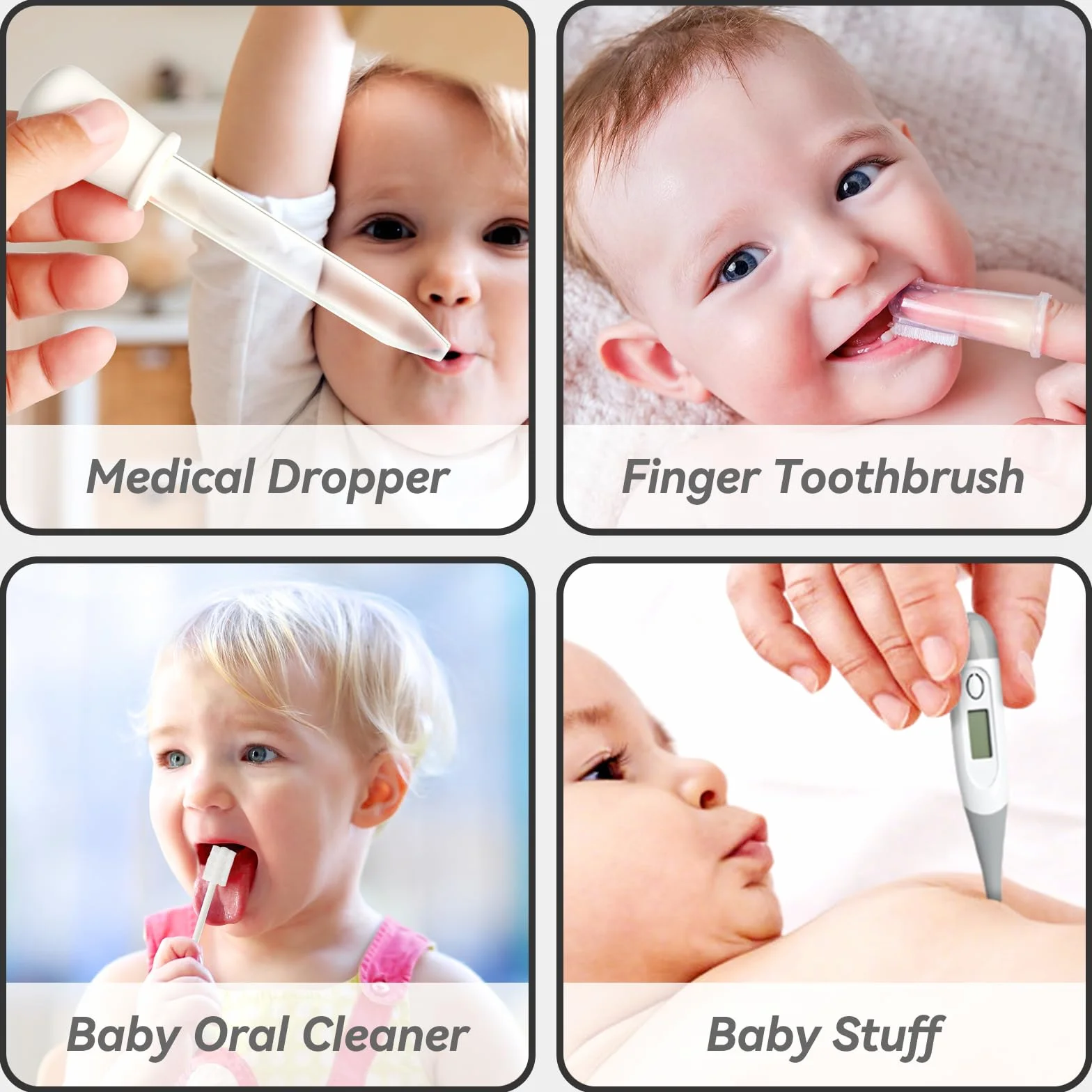 Kit per la cura del bambino e la cura del bambino per neonati, 24 pezzi, kit di sicurezza per la cura del bambino, set di assistenza sanitaria per neonati