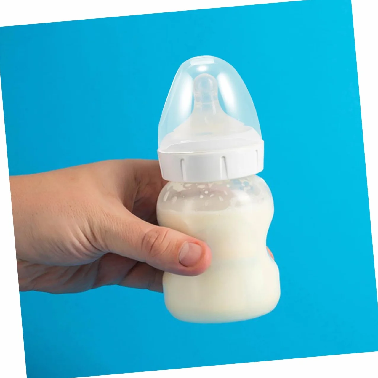 4 Pezzi Tappi di Ricambio per Biberon Collo Largo in Plastico Compatibili Coperchi Facili da Usare per Uso in Cucina