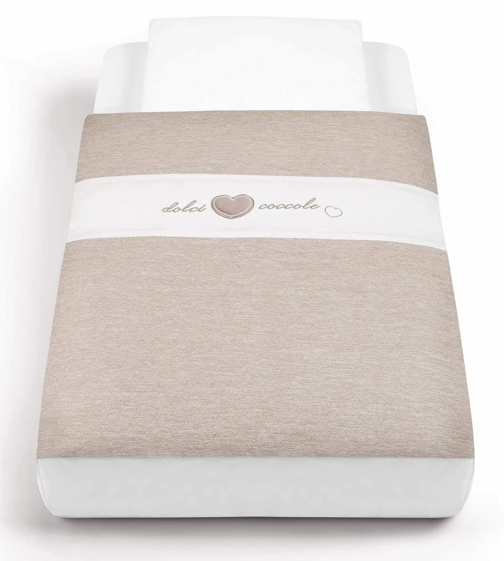 CAM Il Mondo del Bambino - art.926/T154 - Kit Tessile per culla Cullami - ideale dalla nascita - MELANGE BEIGE