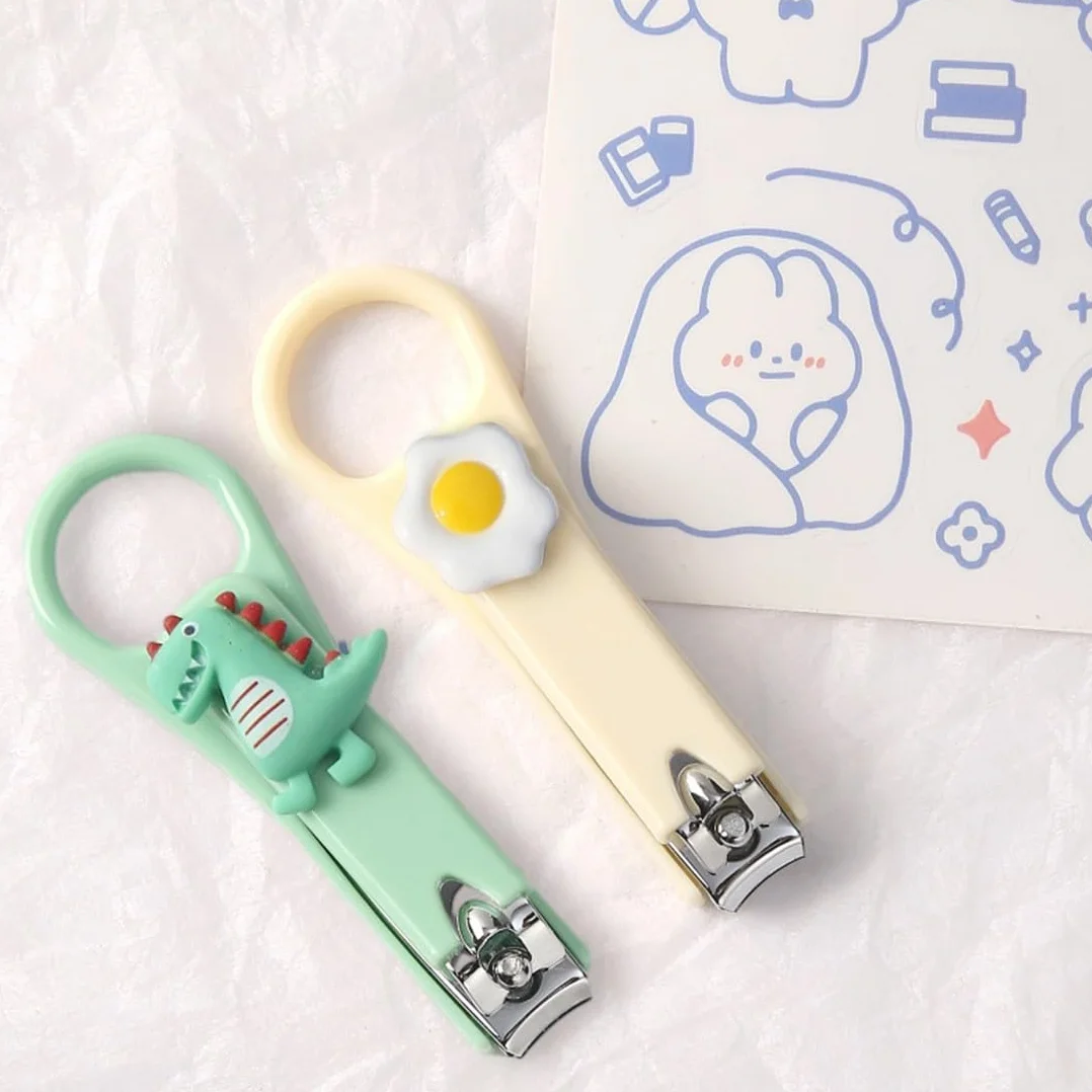 2 Pezzi Tagliaunghie per Neonati e Bambini, Tagliaunghie In Acciaio Inossidabile Di Alta Qualità, Design Della Lama Curva, Sharp Non Danneggia L'Armatura, Cura delle Unghie e Manicure