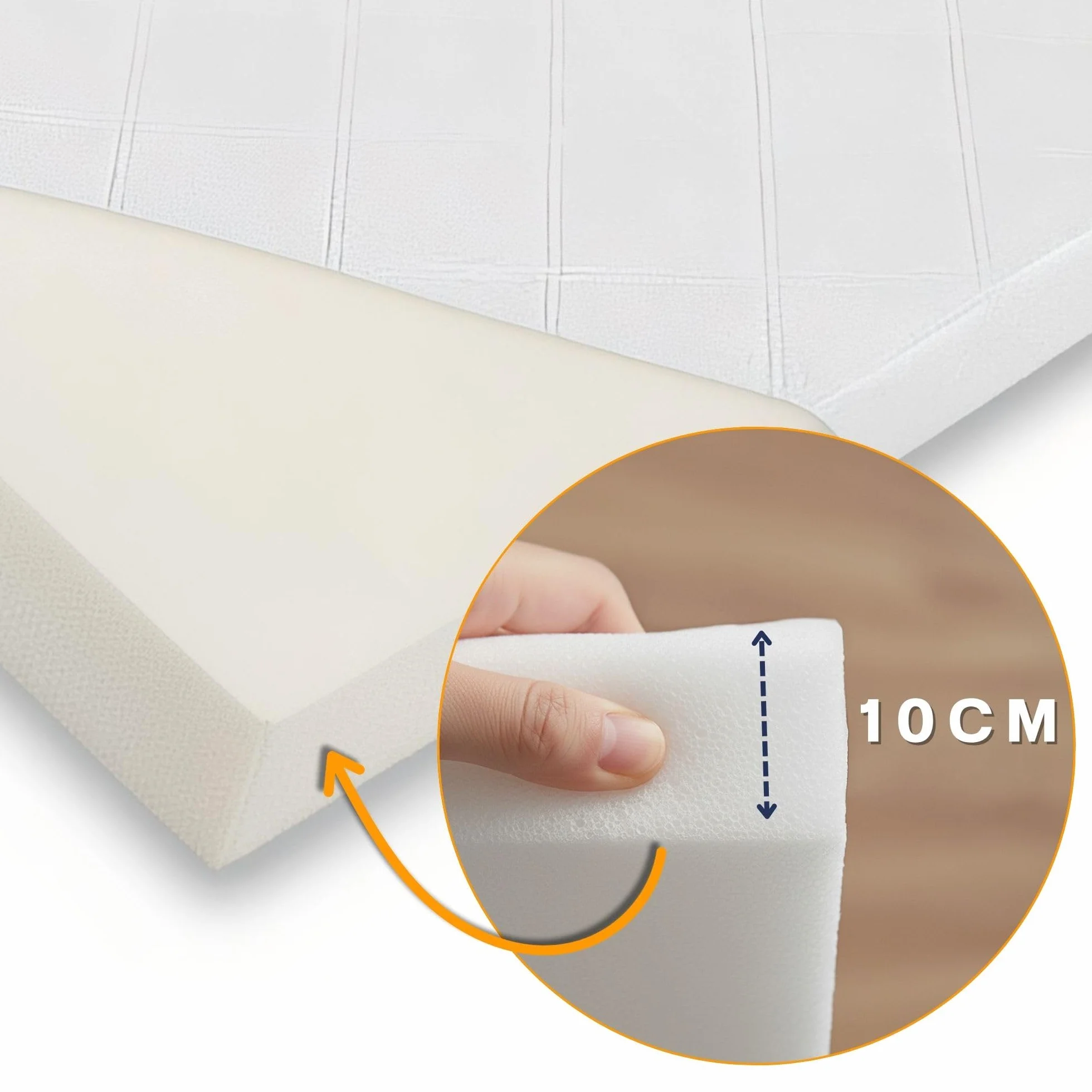 Totsy Baby Materasso lettino neonato 70x140 cm - materassi per culla e divano letto o materassino arrotolato da campeggio in schiuma traspirante con fodera lavabile 70 x 140 Oeko-Tex