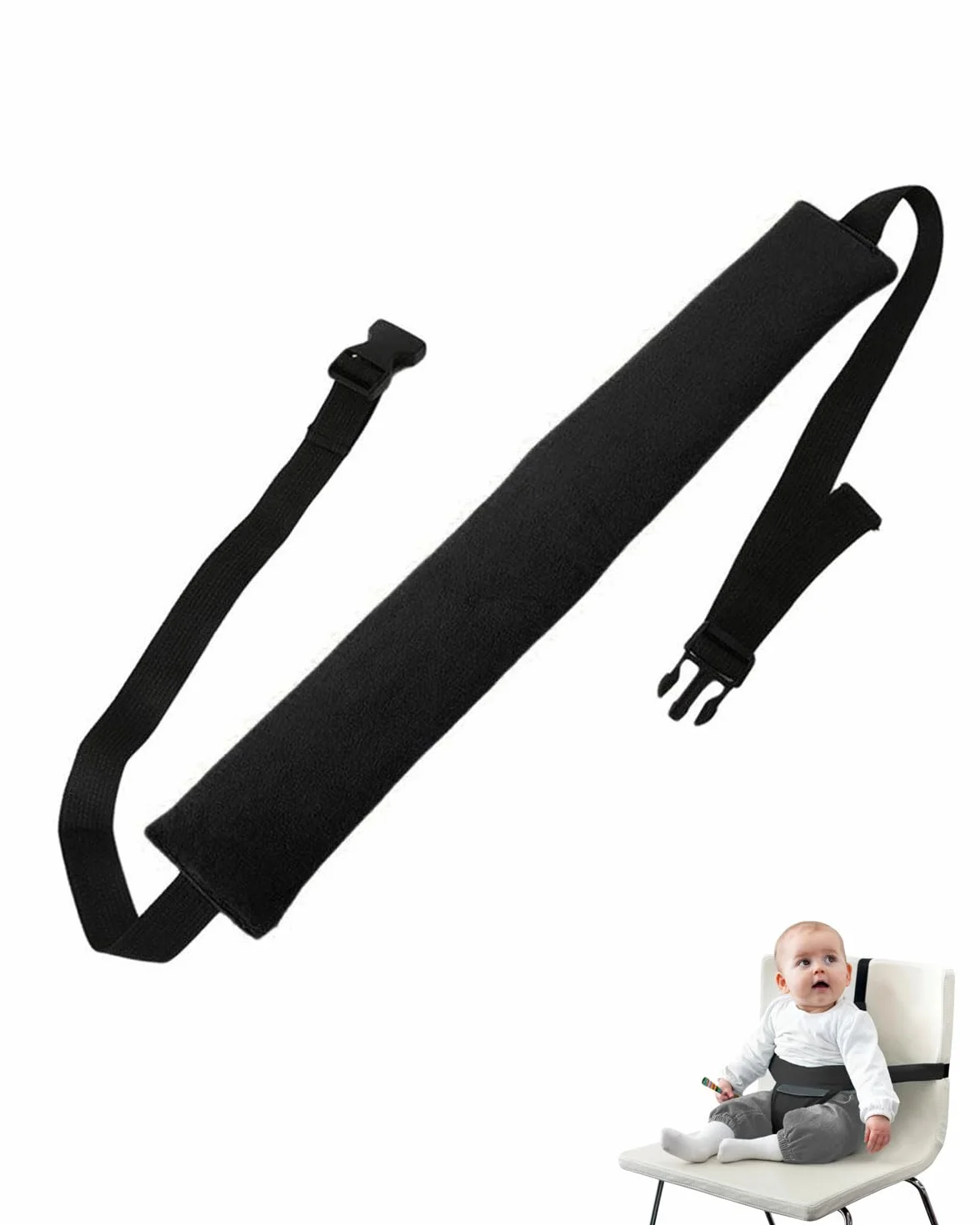 Cinture Seggiolone Pappa Universale, Cinturino Sicurezza,Bretelle e cinture per passeggino,Clip Cinghia Seggiolino, Adatto per Sdraietta Neonati, Sedie e Carrelli