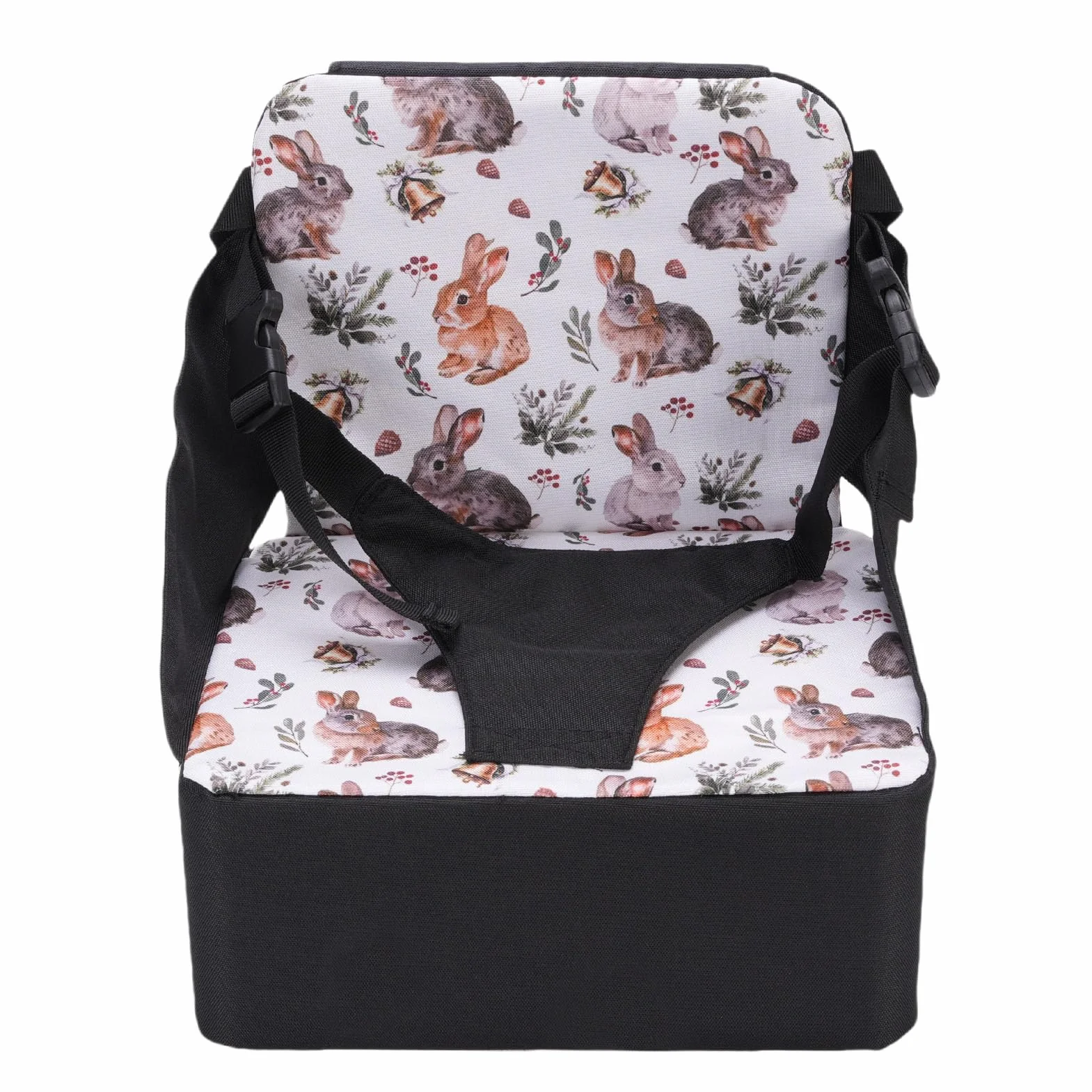 3 Sedia Che Aumenta il Cuscino, Booster per Bambini Pieghevole Portatile con Schienale, Fissaggio Stabile e Design Non Slip per Tavolo da Pranzo, Prova D'acqua e Facile da Pulire